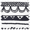 Bohemian, Black - Roman Blind